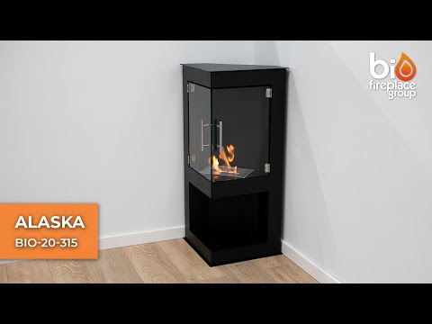 Video of Alaska Free-standing Bioethanol Fireplace in action