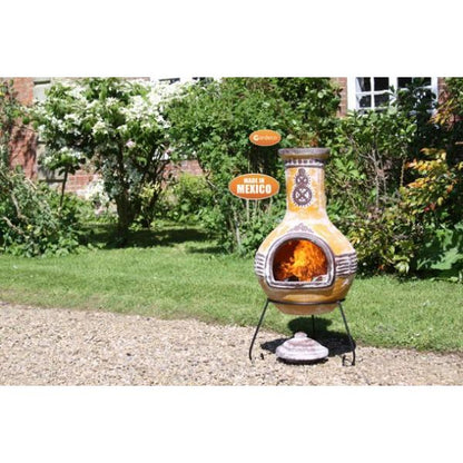 Azteca XL Chiminea in yellow