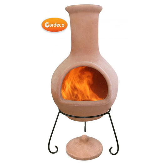Colima X-Large Mexican Chiminea in natural terracotta