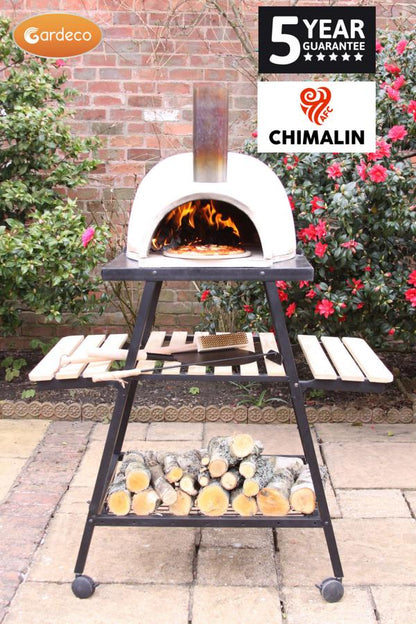 Pizzaro Chimalin AFC Pizza Oven with Trolley Stand – Natural Clay
