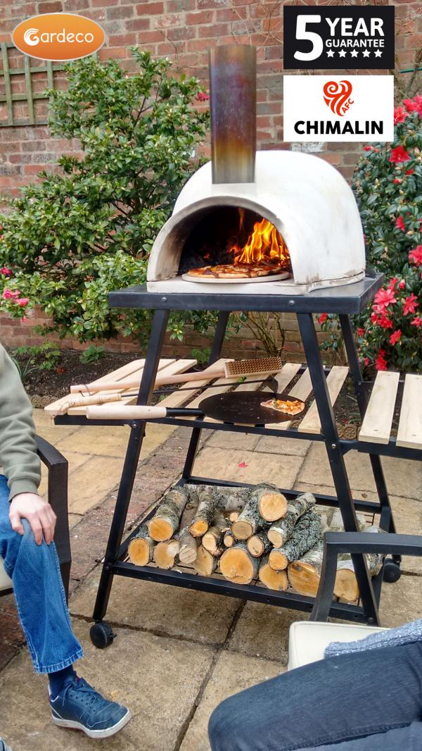 Pizzaro Chimalin AFC Pizza Oven with Trolley Stand – Natural Clay