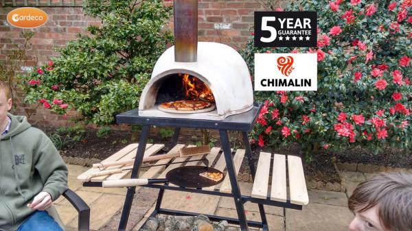 Pizzaro Chimalin AFC Pizza Oven with Trolley Stand – Natural Clay