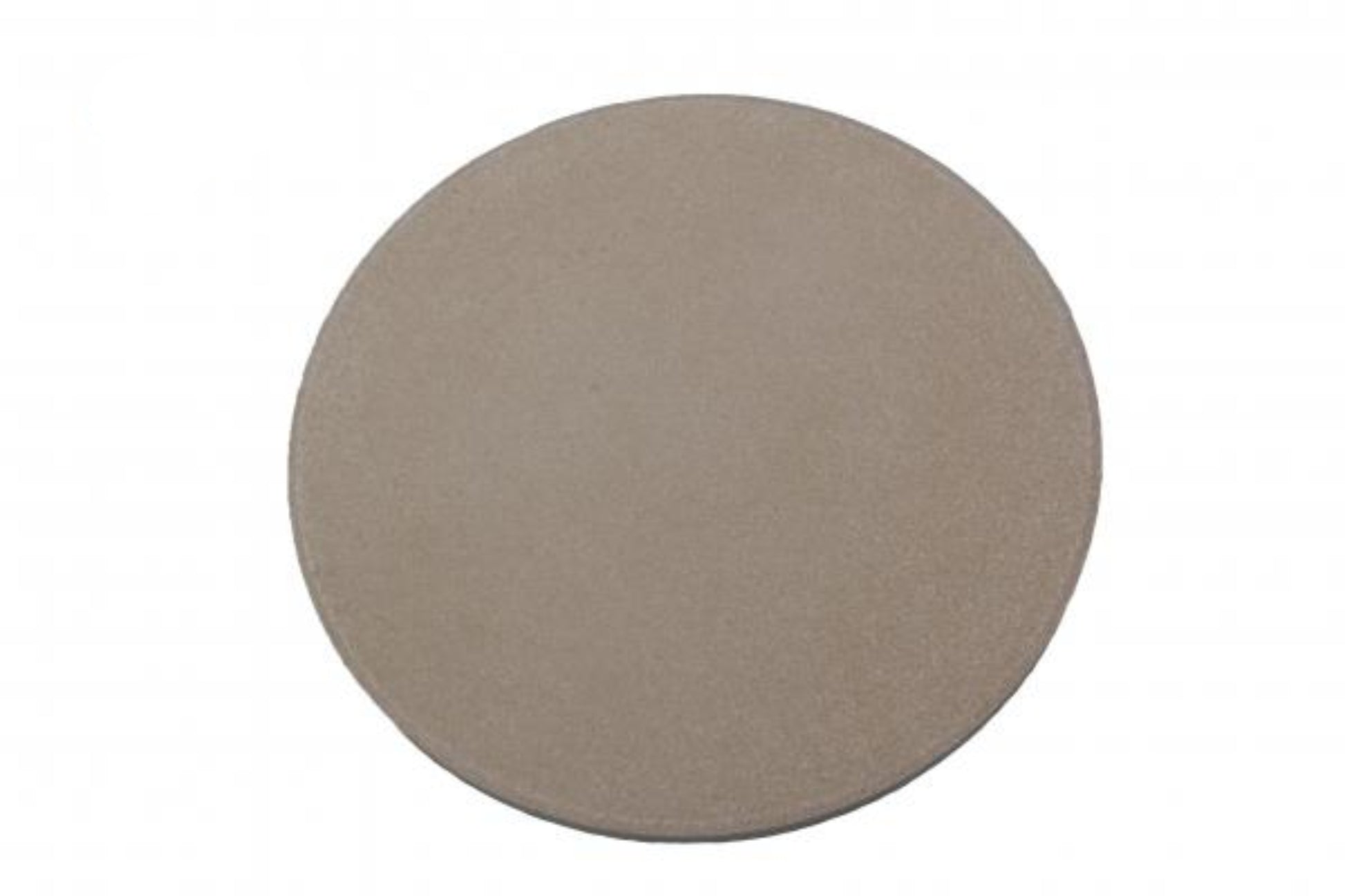 Round pizza stone on a white background