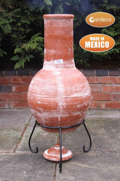 Sol Large Mexican Chiminea – Rustic Orange