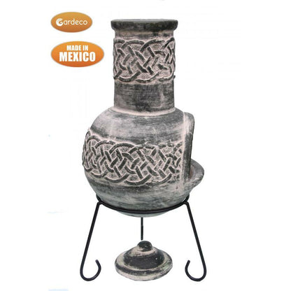 Edyth Medium Mexican Chiminea – Celtic Green