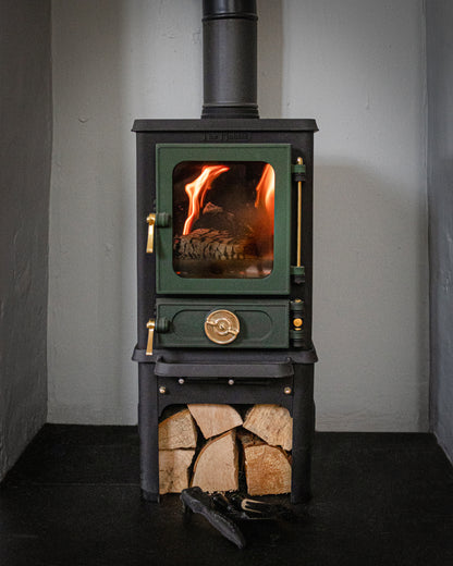 Salamander Hobbit Stove Stand and Logstore