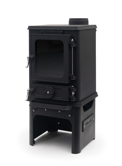 Salamander Hobbit Stove Stand and Logstore