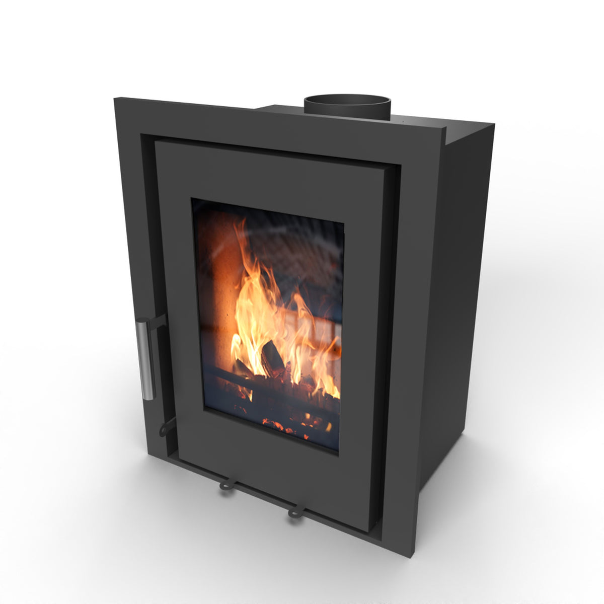 Saltfire CS5 Inset 5kW Multi-Fuel Stove – isolated stove view