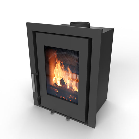 Saltfire CS5 Inset 5kW Multi-Fuel Stove – isolated stove view