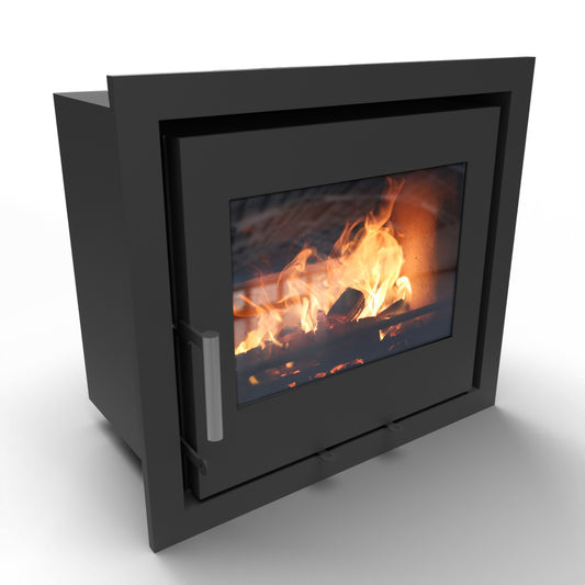 Saltfire CS7 Inset 7kW Multi-Fuel Stove – isolated stove view