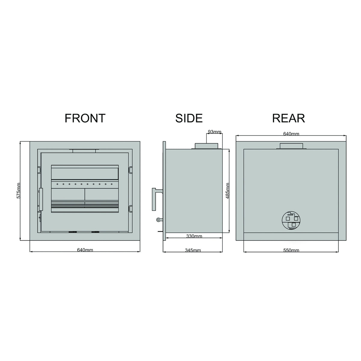 Saltfire CS7 Inset 7kW Multi-Fuel Stove – manufacturer image 2