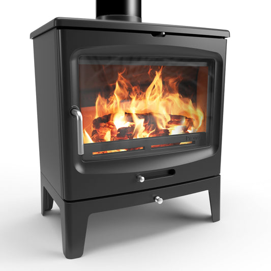 Saltfire Peanut 10 10kW Wood-Burning Stove – isolated stove view