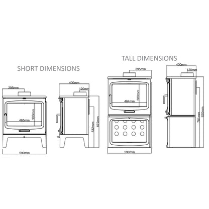 Saltfire Peanut 10 10kW Wood-Burning Stove – manufacturer image 4