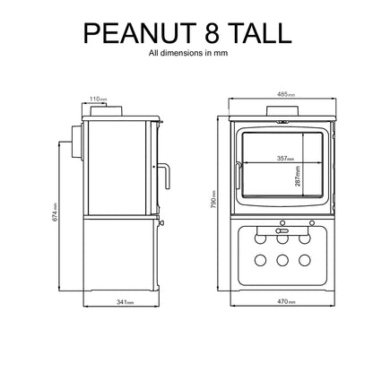Saltfire Peanut 8 7.9kW Wood-Burning Stove – manufacturer image 3