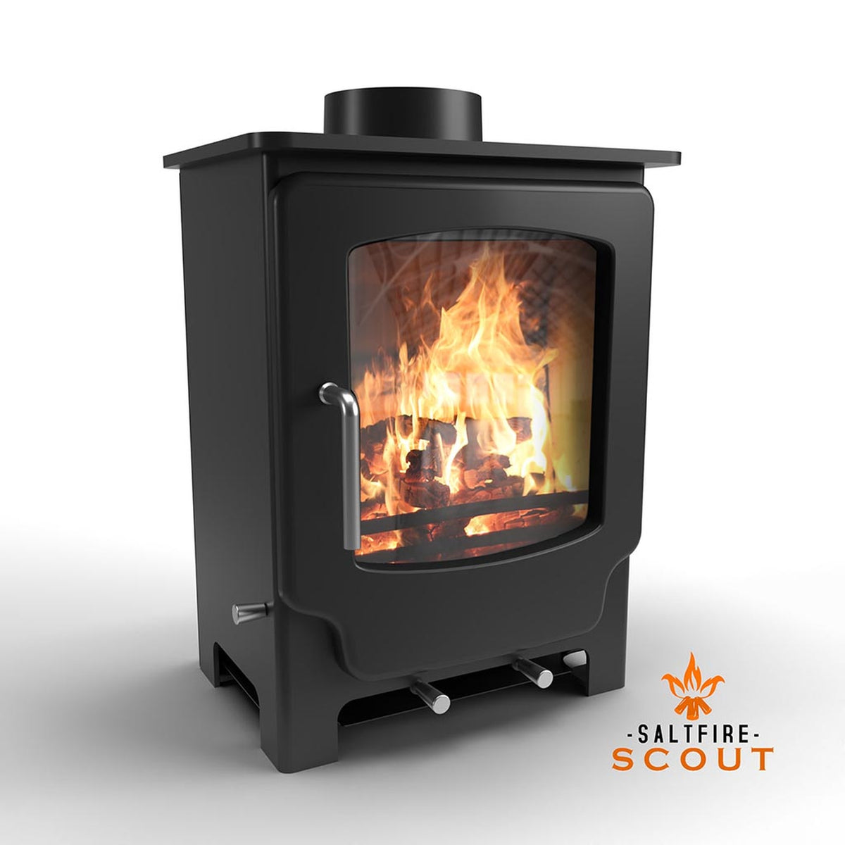 Saltfire Scout 4.3kW Multi-Fuel Stove – isolated stove view