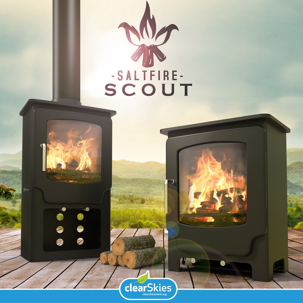 Saltfire Scout 4.3kW Multi-Fuel Stove – manufacturer image 6