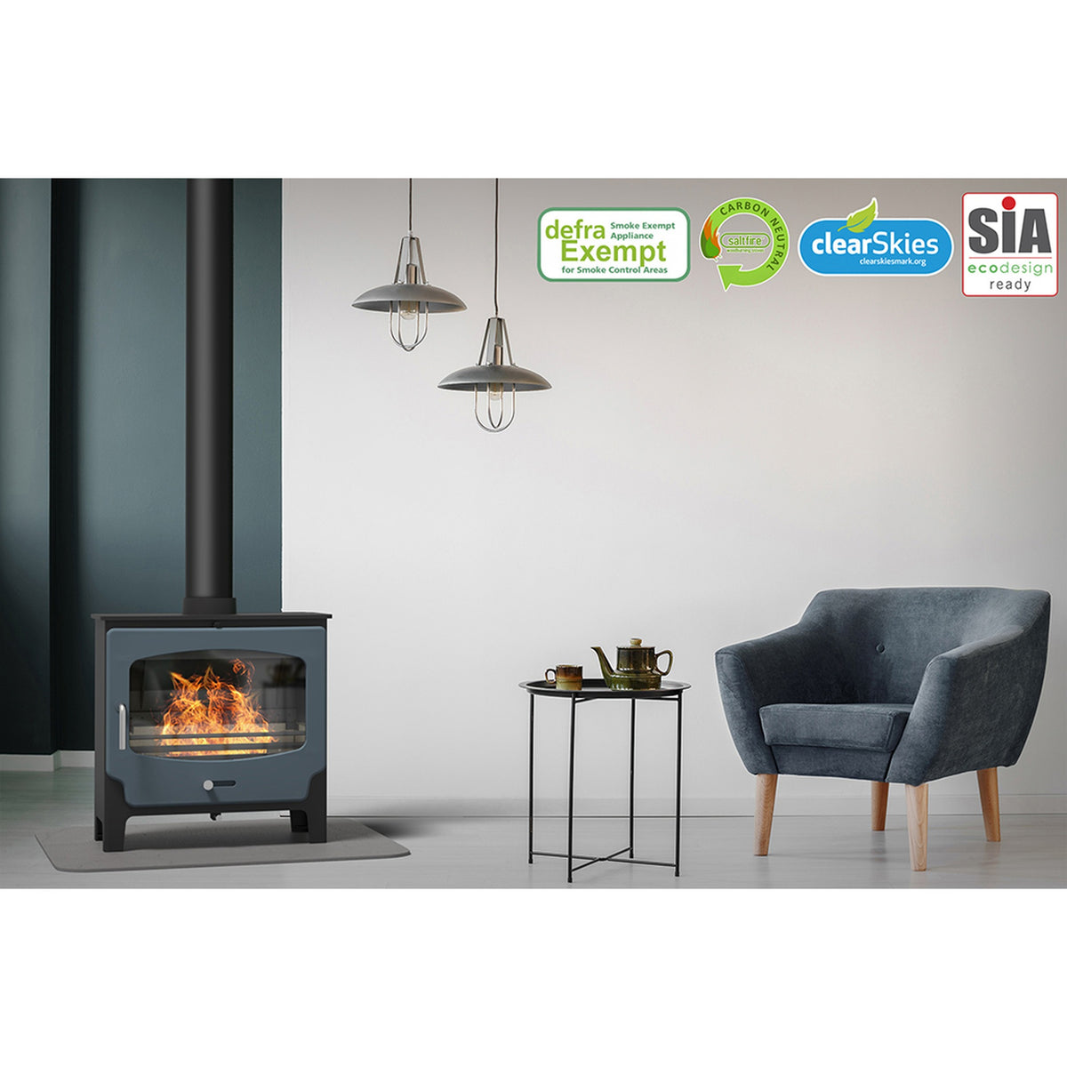 Saltfire ST-X Wide 5kW Multi-Fuel Stove – manufacturer image 2