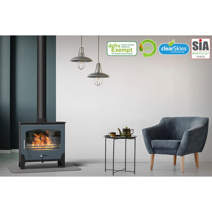 Saltfire ST-X Wide 5kW Multi-Fuel Stove – manufacturer image 2