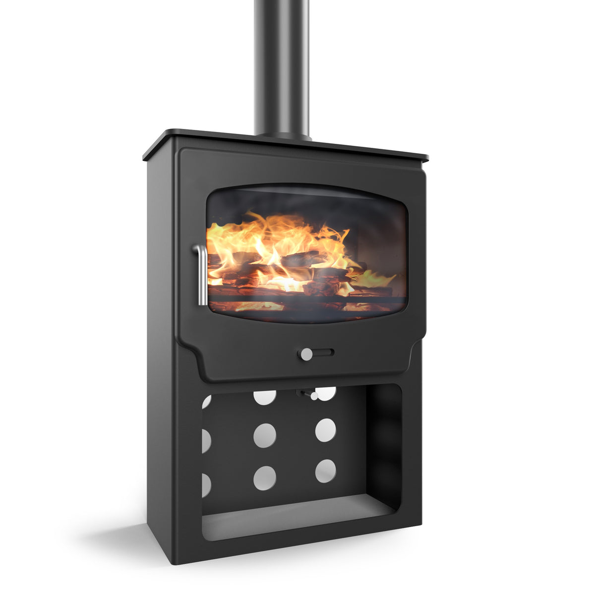 Saltfire ST-X Wide 5kW Multi-Fuel Stove – manufacturer image 4