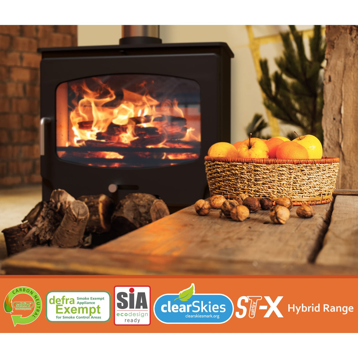 Saltfire ST-X Wide 5kW Multi-Fuel Stove – manufacturer image 6