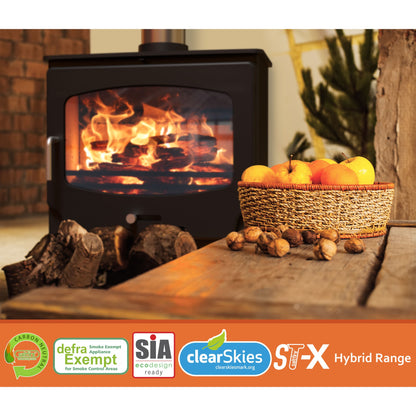Saltfire ST-X Wide 5kW Multi-Fuel Stove – manufacturer image 6