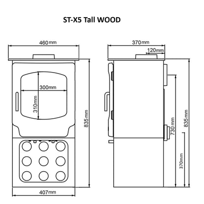 Saltfire ST-X5 5kW Multi-Fuel Stove – manufacturer image 10