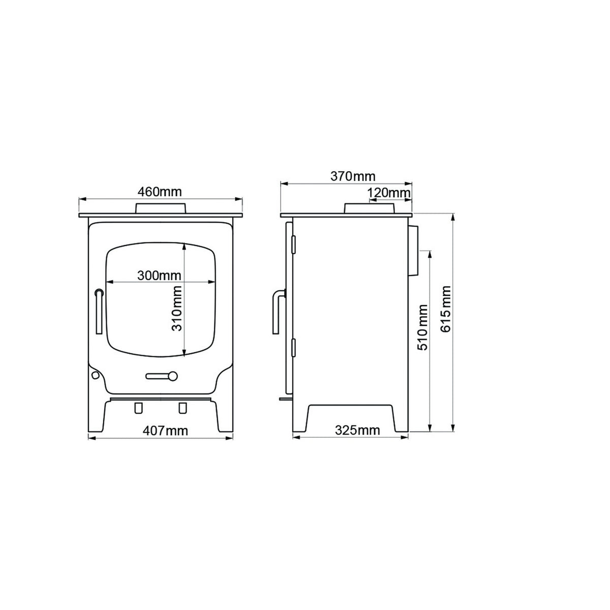 Saltfire ST-X5 5kW Multi-Fuel Stove – manufacturer image 3