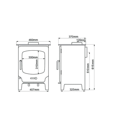 Saltfire ST-X5 5kW Multi-Fuel Stove – manufacturer image 3