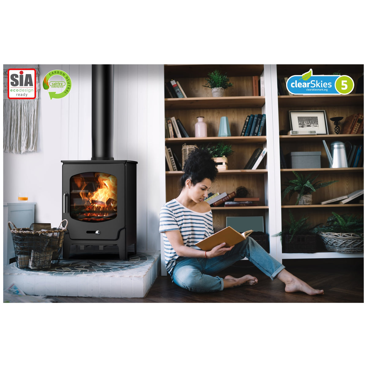 Saltfire ST-X8 8kW Multi-Fuel Stove – manufacturer image 5