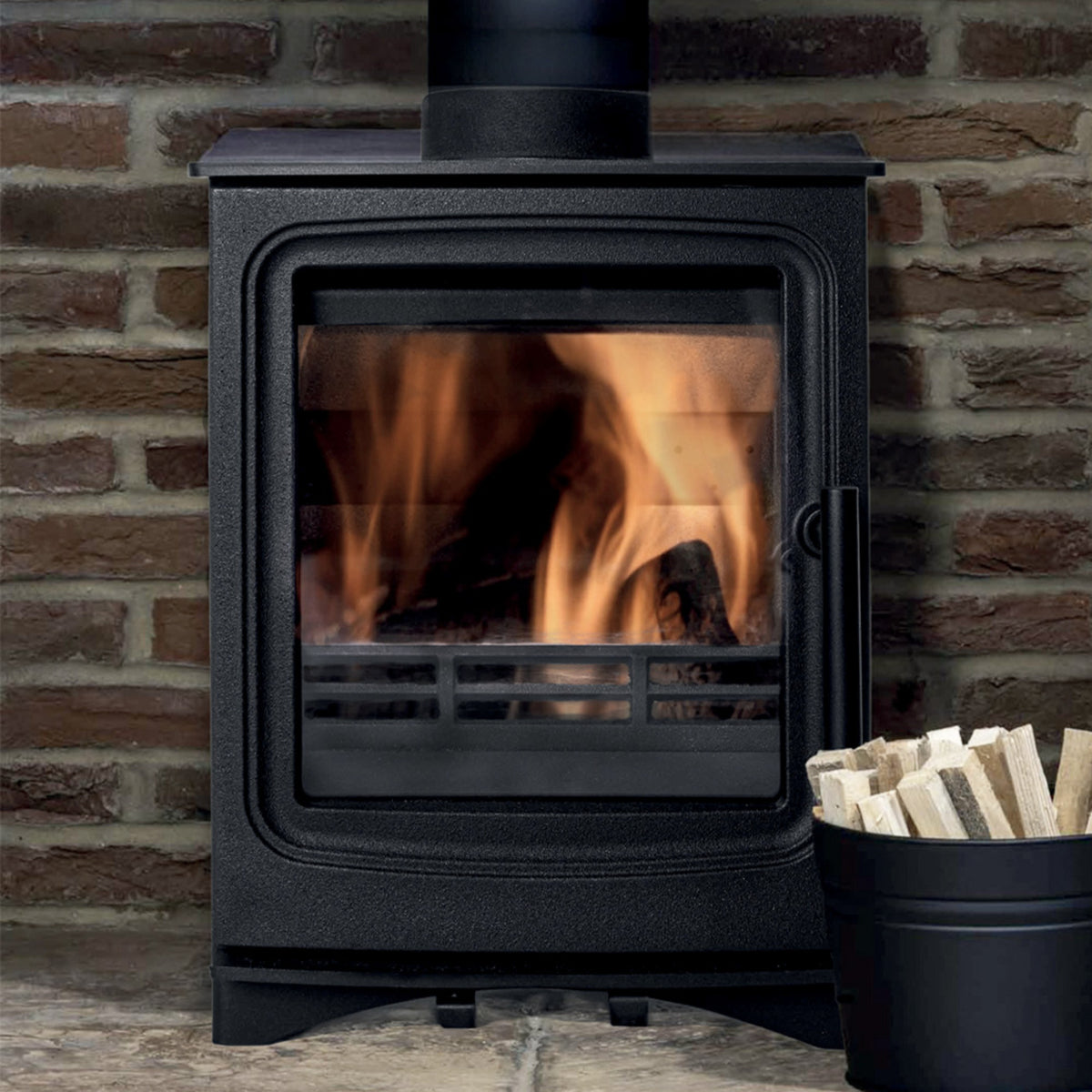 Stove Buddy Buddy 4 installed in a room setting