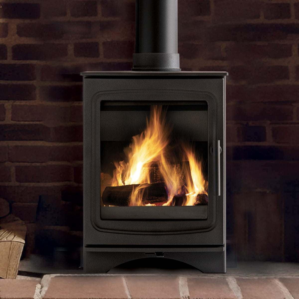 Stove Buddy Buddy 5 Wood installed in a room setting