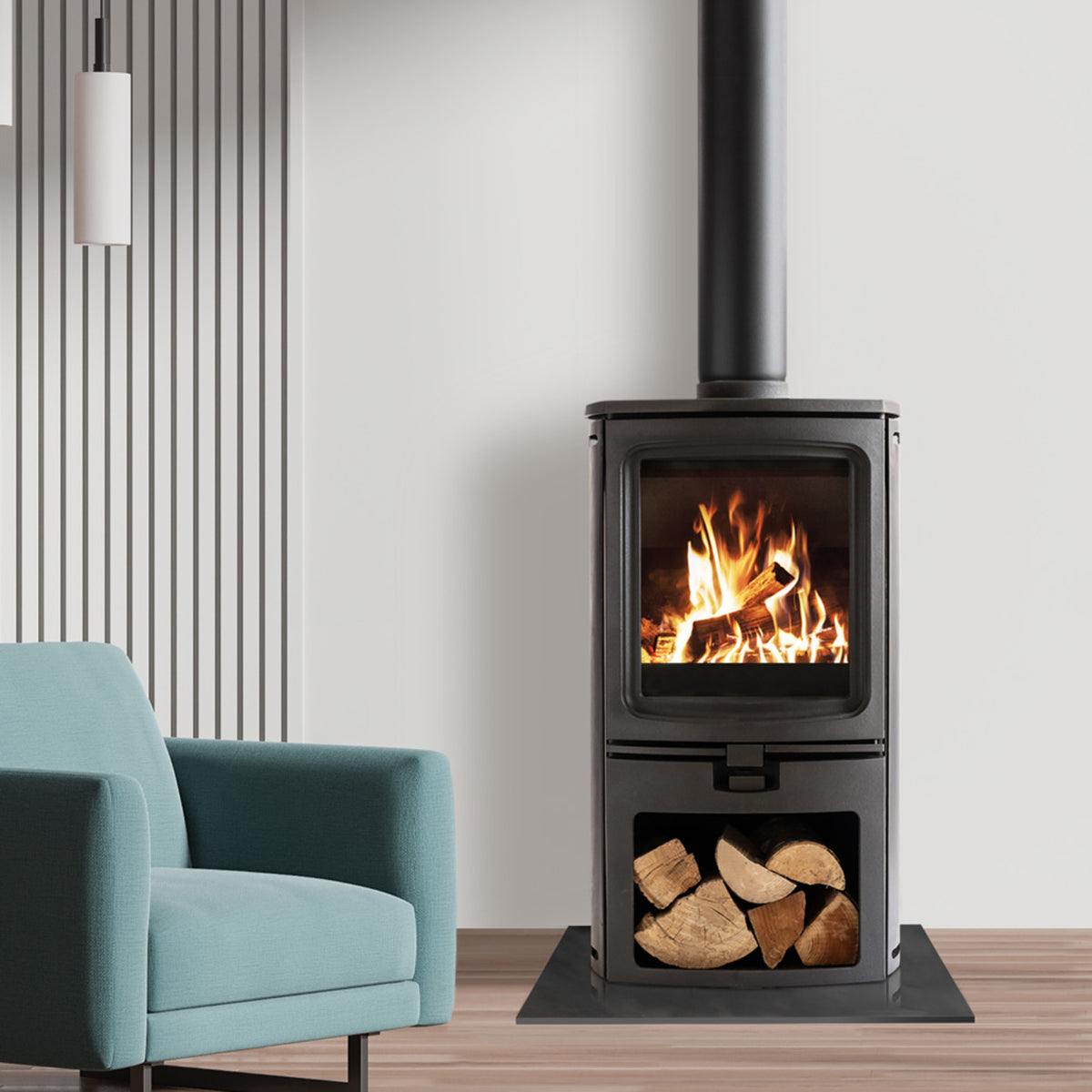 Stove Buddy Buddy 5LS Convector alternative installation view