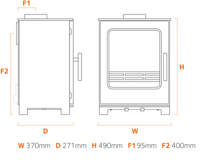 Stove Buddy Buddy 4 dimensions drawing