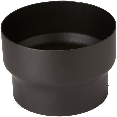 VIT-Smooth 150mm European stove adaptor in matt black